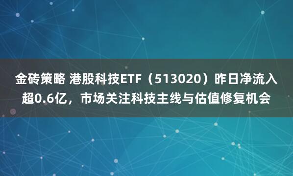 金砖策略 港股科技ETF（513020）昨日净流入超0.6亿，市场关注科技主线与估值修复机会