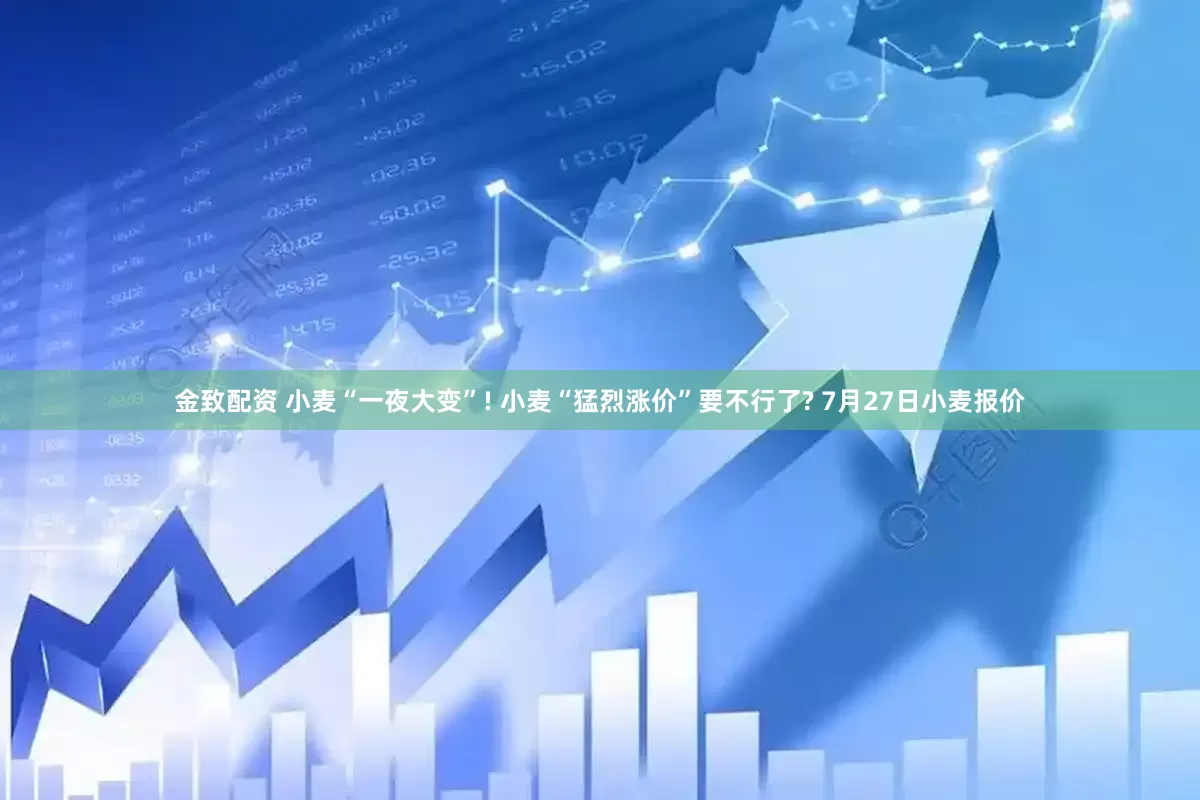 金致配资 小麦“一夜大变”! 小麦“猛烈涨价”要不行了? 7月27日小麦报价