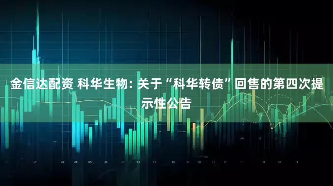 金信达配资 科华生物: 关于“科华转债”回售的第四次提示性公告