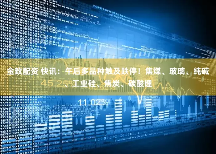 金致配资 快讯：午后多品种触及跌停！焦煤、玻璃、纯碱、工业硅、焦炭、碳酸锂
